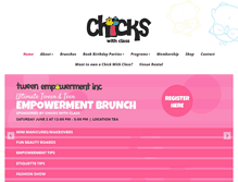 Tablet Screenshot of chickswithclass.com